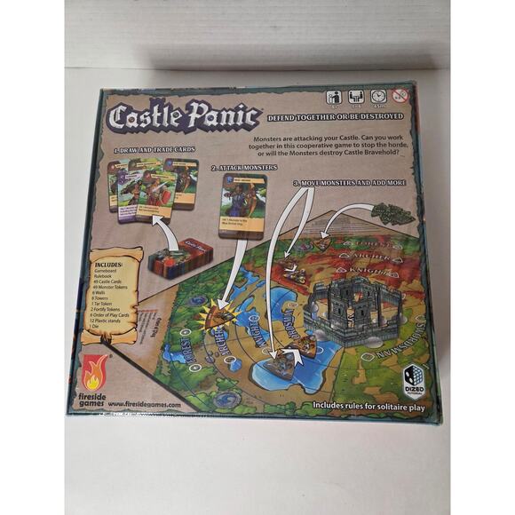 Castle Panic Board Game - Second Edition, Fourth Printing - NEW & SEALED! - Picture 3 of 4